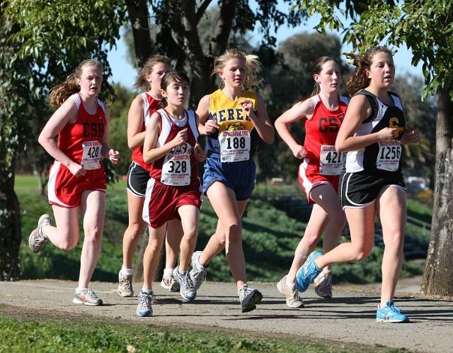 NCS XC D5 Girls-056.JPG - 2009 North Coast Section Cross Country Championships, Hayward High School, Hayward, California